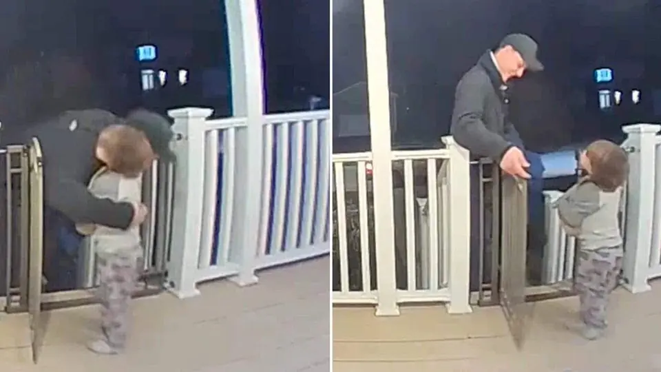 Little boy hugs pizza delivery man goodbye: Shortly after, the boyβs mother makes a tragic discovery
