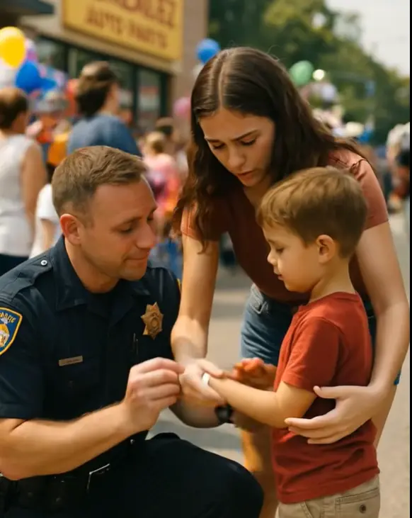 My Little Brother Went Missing At The Parade — And When I Found Him, A Cop Was Kneeling Beside Him Saying This…