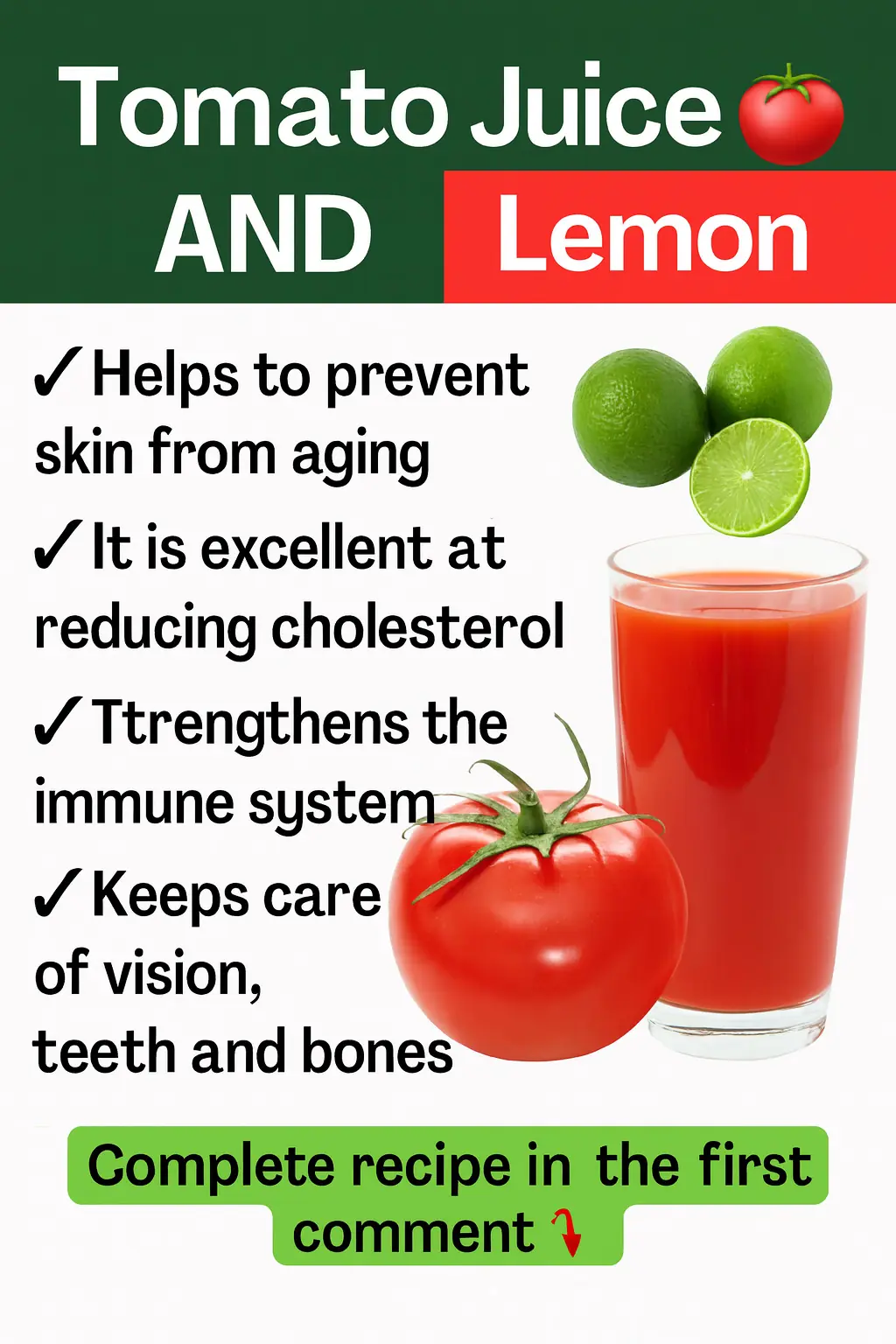 Benefits of Tomato and Lemon Juice: A Natural Way to Strengthen Your Body