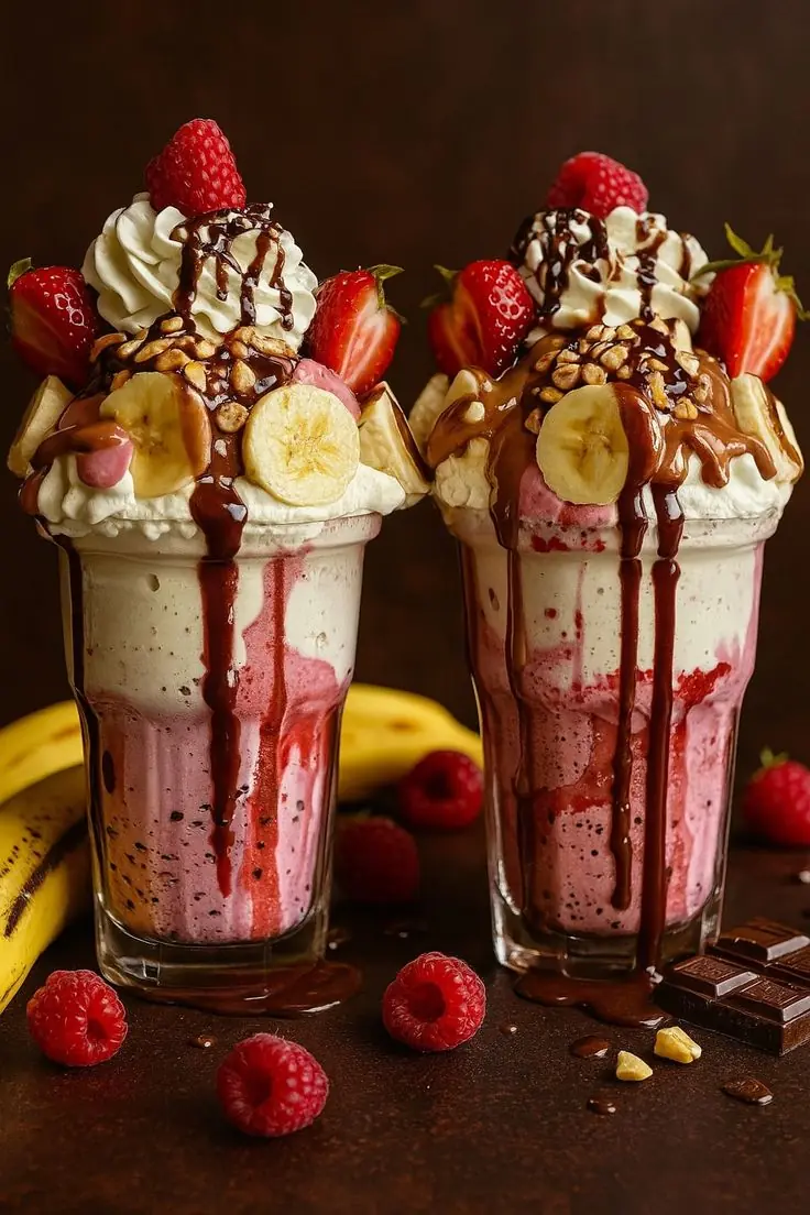 🍓🍌 SUMMER STRAWBERRY BANANA SHAKE 🍦
