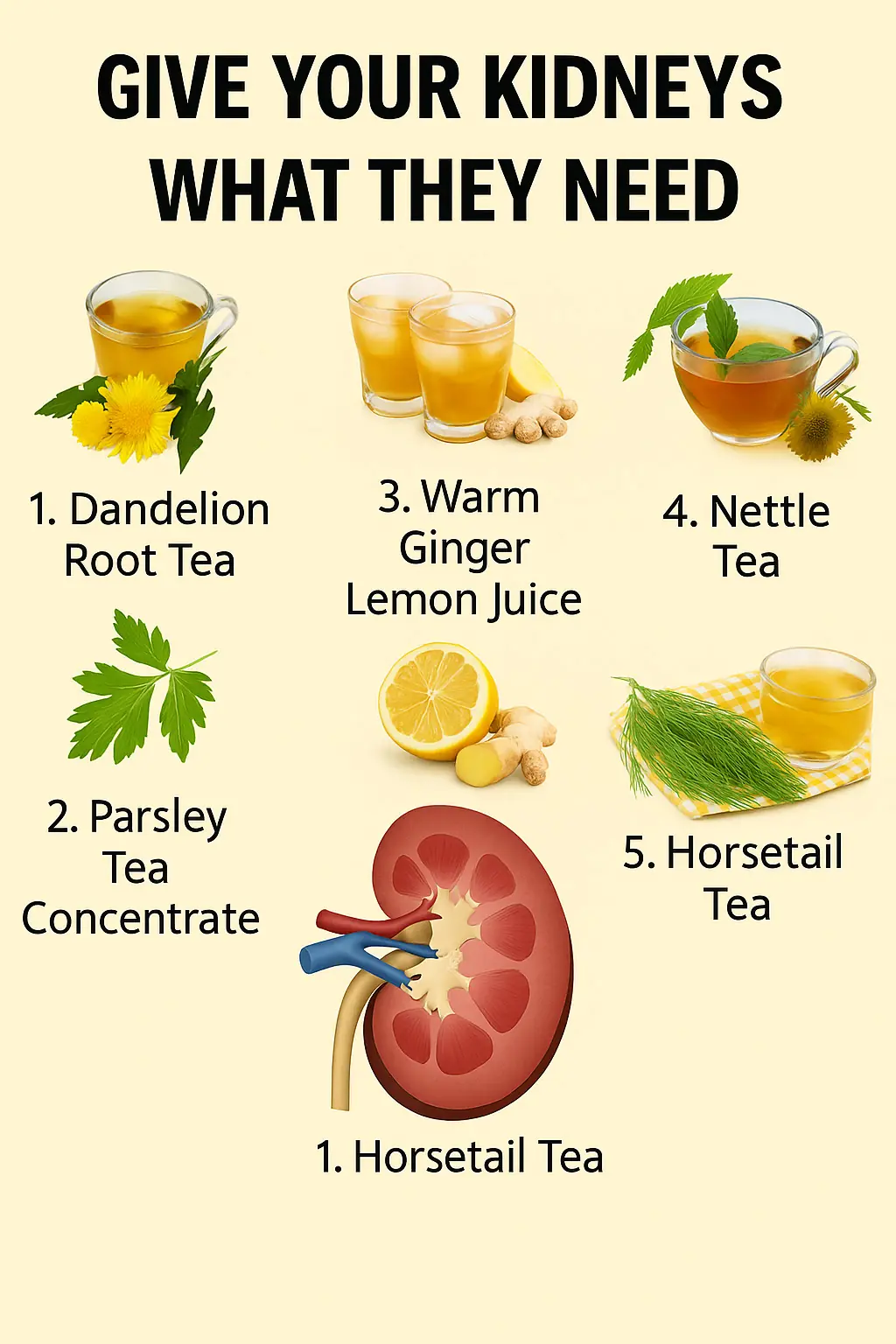 5 Natural Drinks That Benefit Your Kidneys
