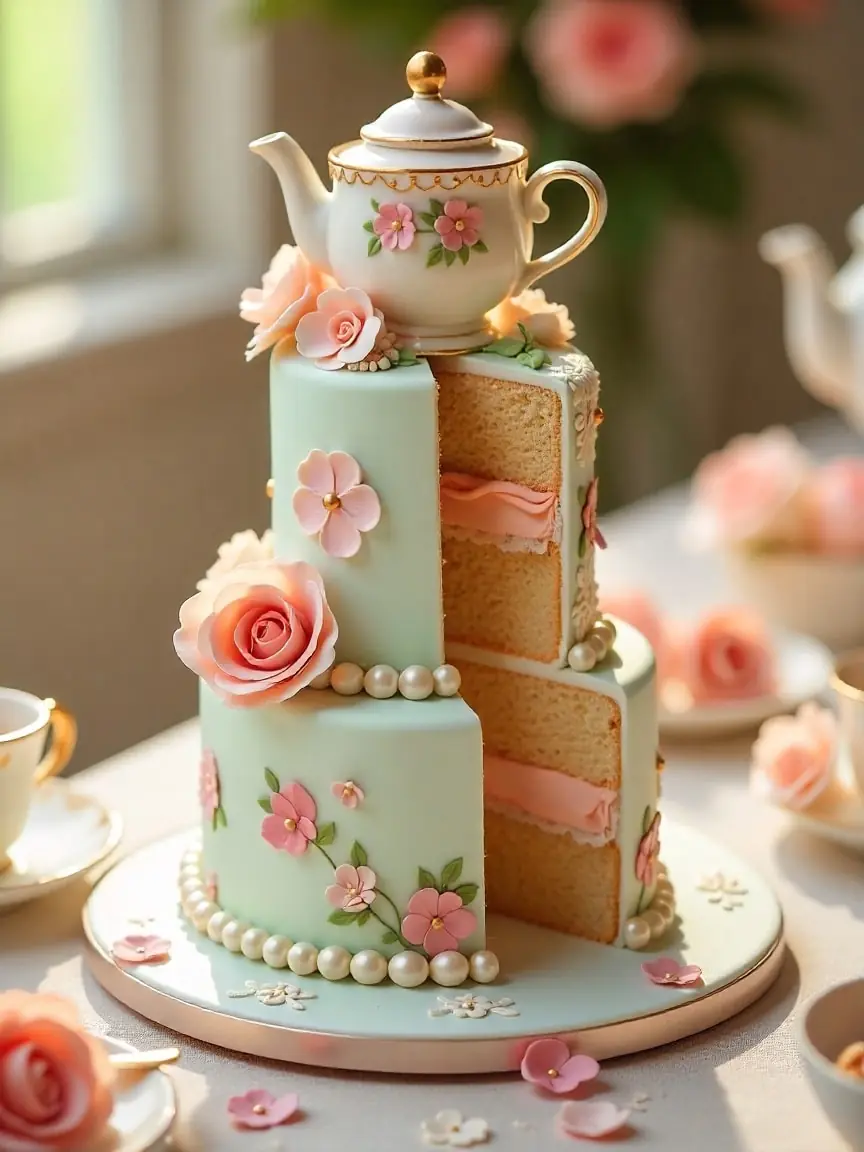 🍰☕ Tea Party Cake