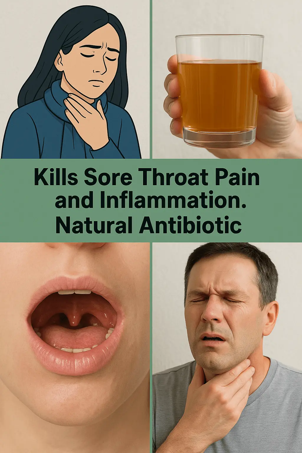 Natural Antibiotic: Home Remedy to Relieve Sore Throat