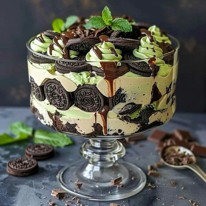 Mint Chocolate Oreo Trifle