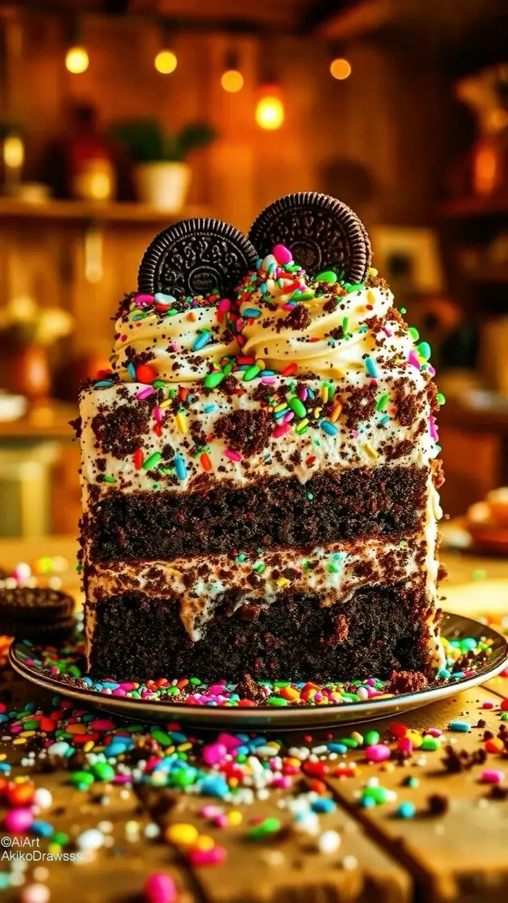 Chocolate Oreo Celebration Cake 🎂✨