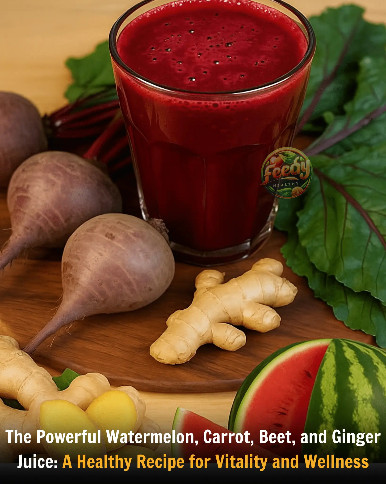 The Powerful Watermelon, Carrot, Beet, and Ginger Juice: A Healthy Recipe for Vitality and Wellness