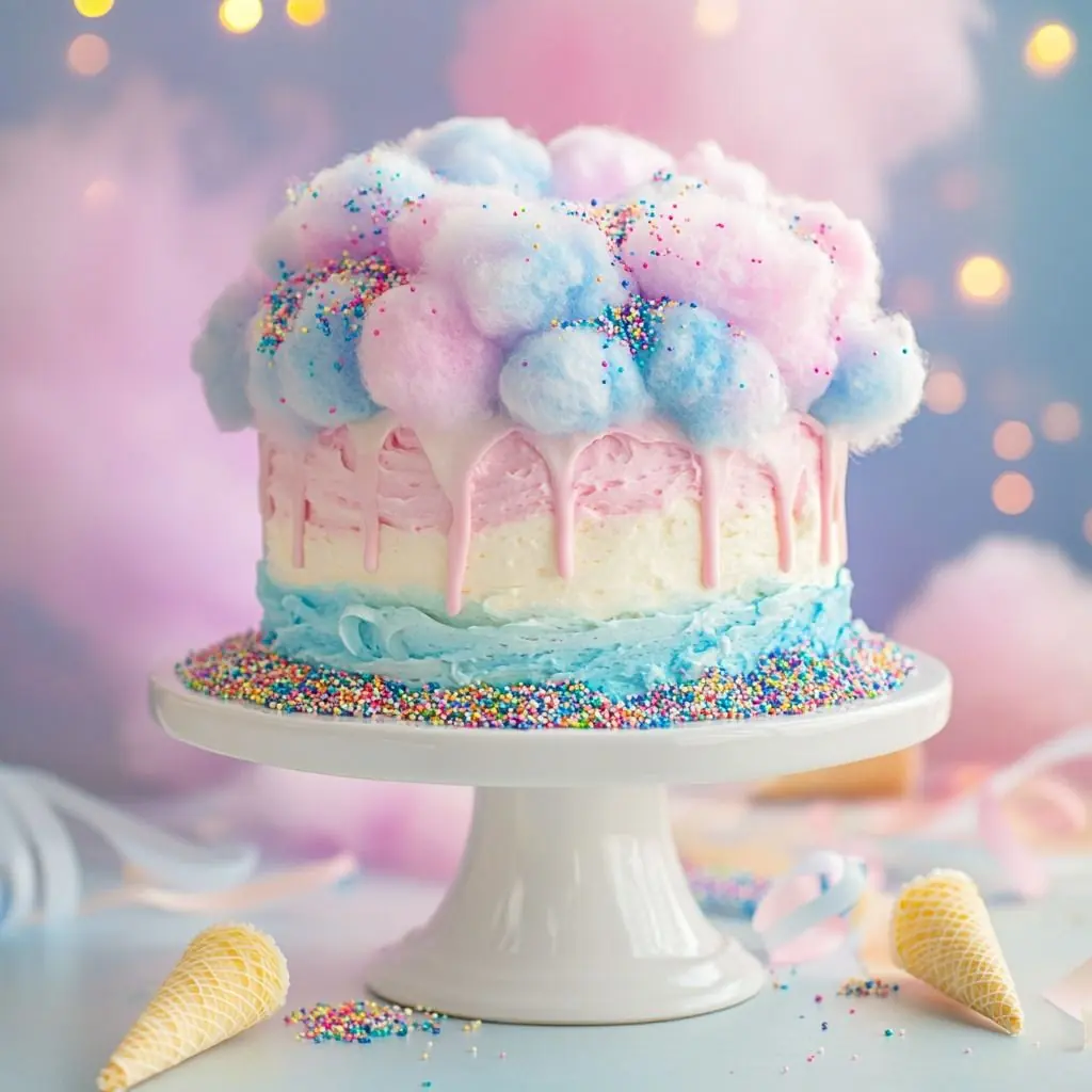 Cotton Candy Cake Recipe 🎂💖