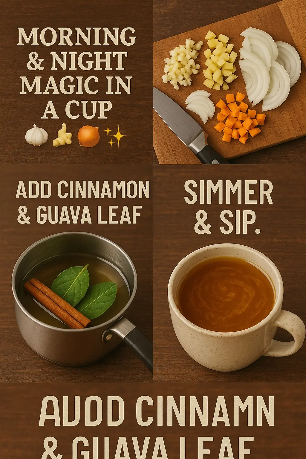 Discover the Health Benefits of a Natural Elixir Packed with Garlic, Turmeric, Onion, Ginger, and Guava Leaves
