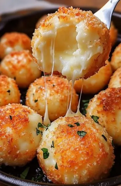 Cheese-Stuffed Potato Balls