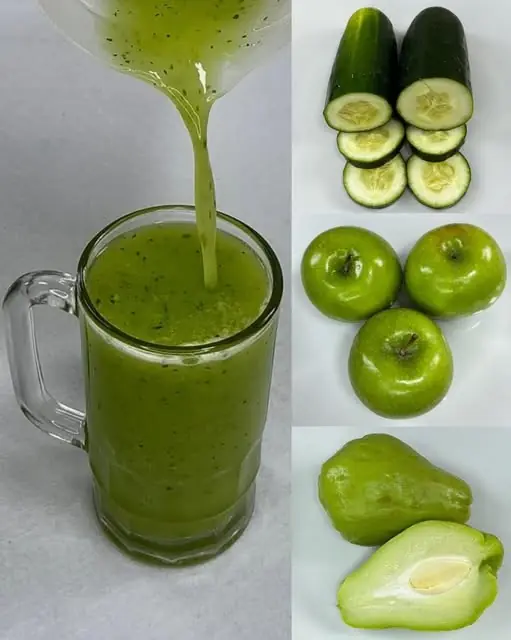 Detox Green Juice: Cucumber, Green Apple, and Chayote