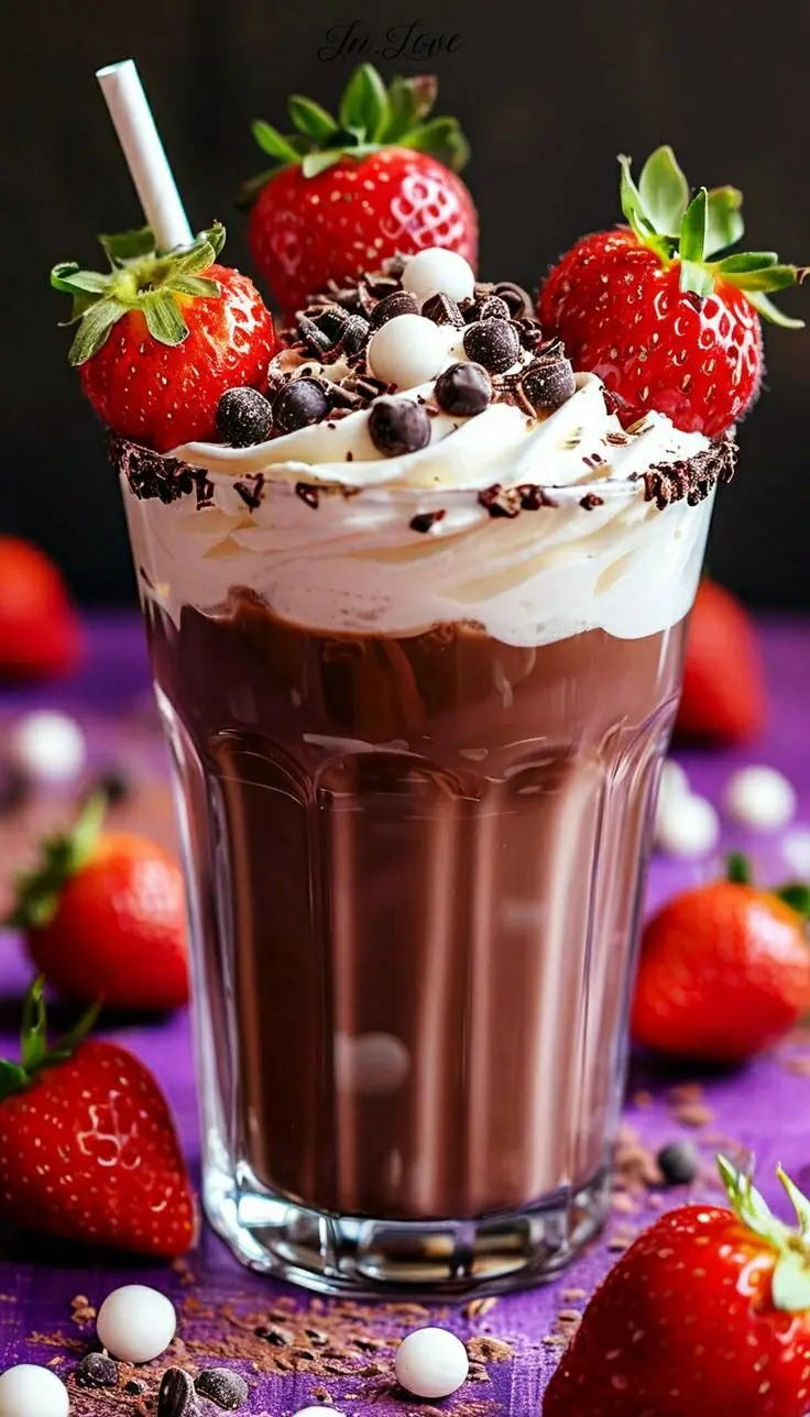 Indulgence in a Glass: The Perfect Chocolate Strawberry Delight