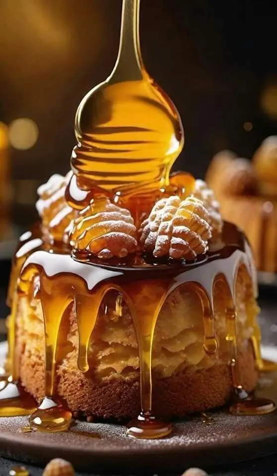 Golden Honey Drizzle Cake Recipe