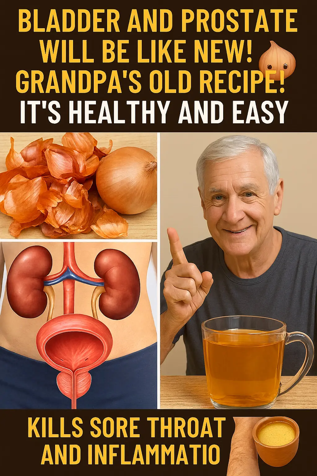 Bladder and Prostate Like New! Grandpa’s Old Onion Peel Remedy