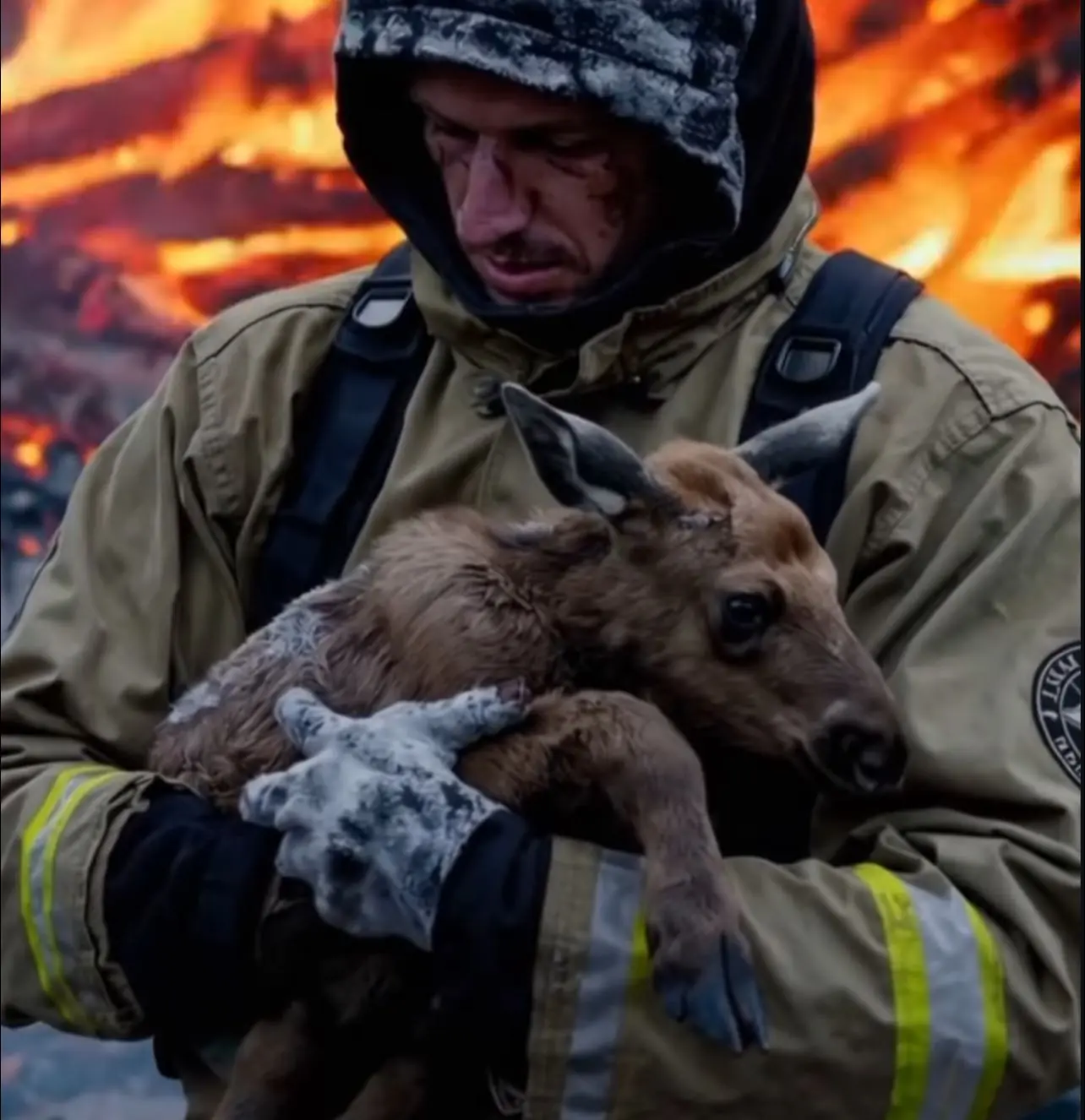 The Firefighter Who Defied Orders to Save a Baby Moose