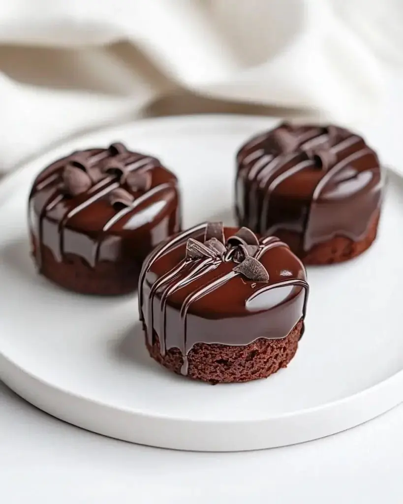 Mini Chocolate Cake Recipe with Mirror Glaze🍫✨