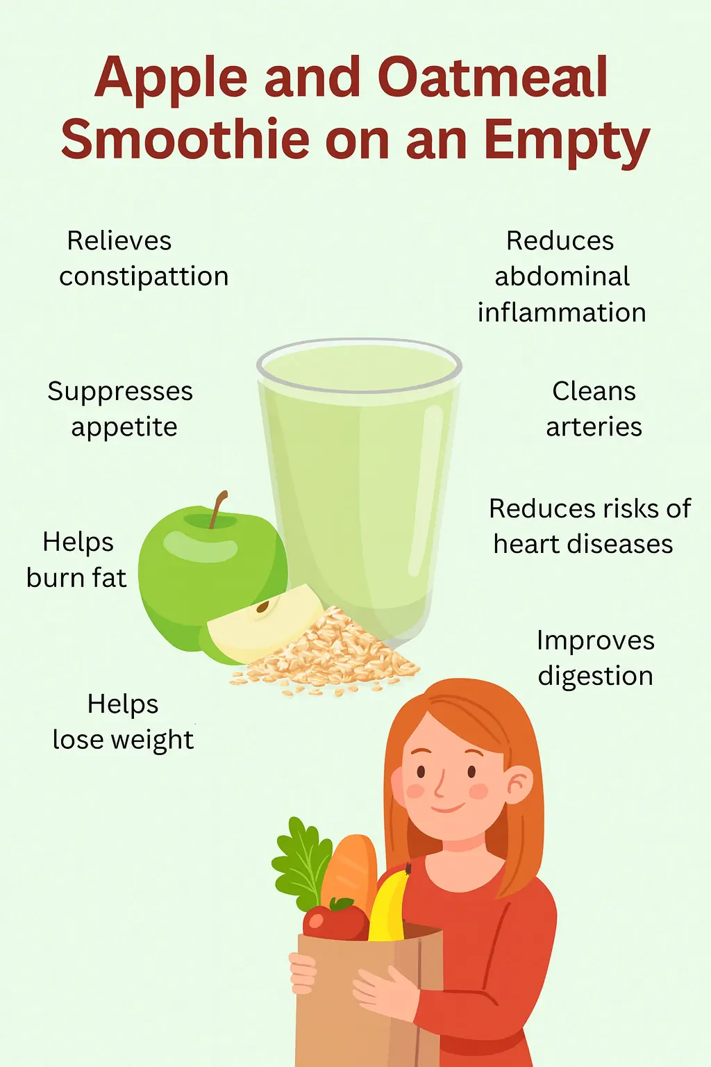 The Benefits of Apple and Oat Smoothie on an Empty Stomach