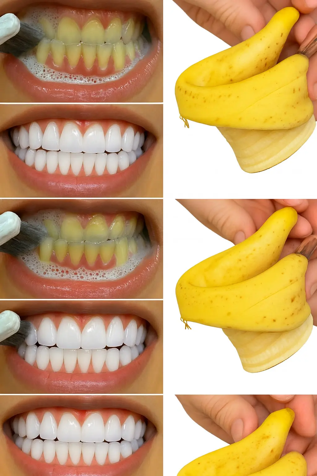 Flash a Radiant Smile in Just 60 Seconds: The Banana Peel Whitening Hack for a Pearly White Grin