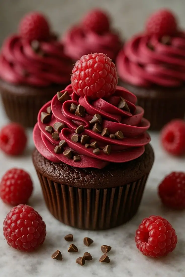 🍫 Raspberry Chocolate Cupcakes Recipe