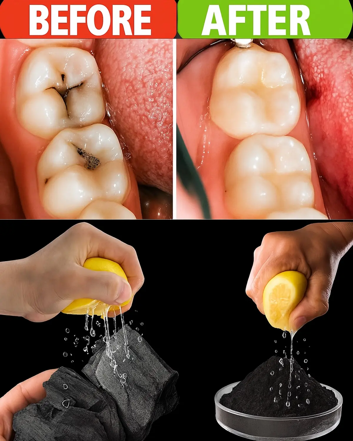 Natural Remedy? Lemon and Charcoal for Tooth Decay