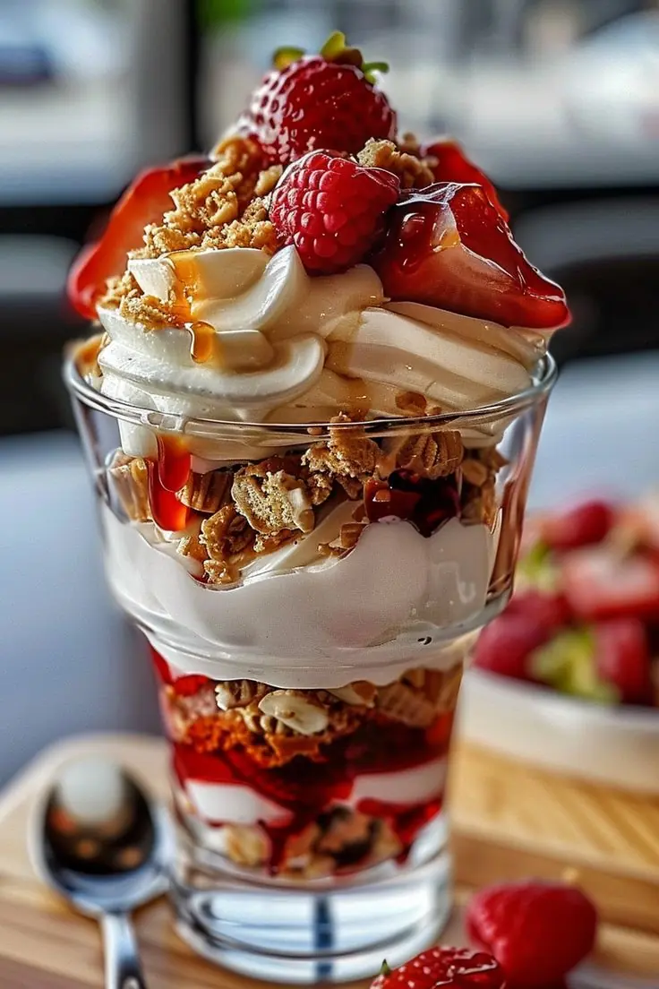 🍓 Berry Yogurt Parfait with Granola