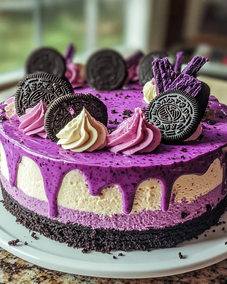 💜 Ube Oreo Cheesecake