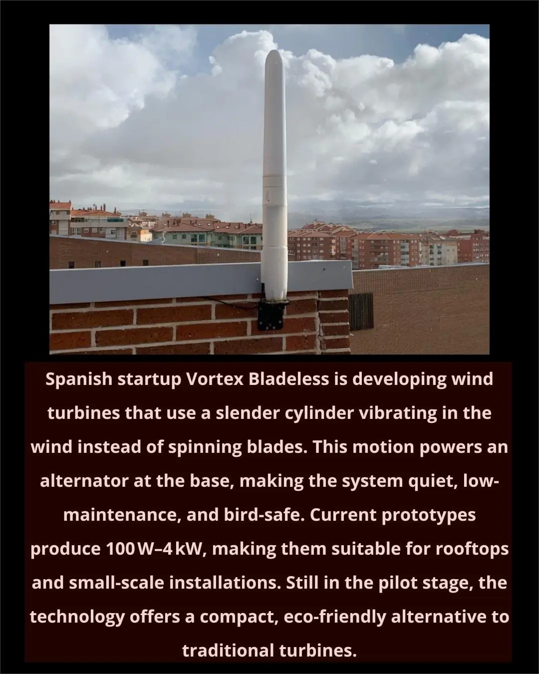 Spain’s Vortex Bladeless Reinvents Wind Power with Blade-Free Turbines