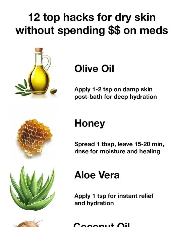 12 Top Hacks for Dry Skin Without Spending Money on Medications