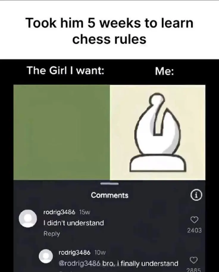 The Chess Meme That Perfectly Captures Unattainable Love