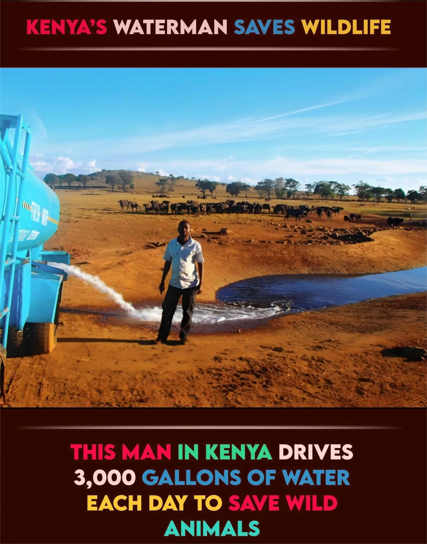 Patrick Kilonzo Mwalua: The “Waterman of Tsavo” Who Brought Life to Kenya’s Wildlife