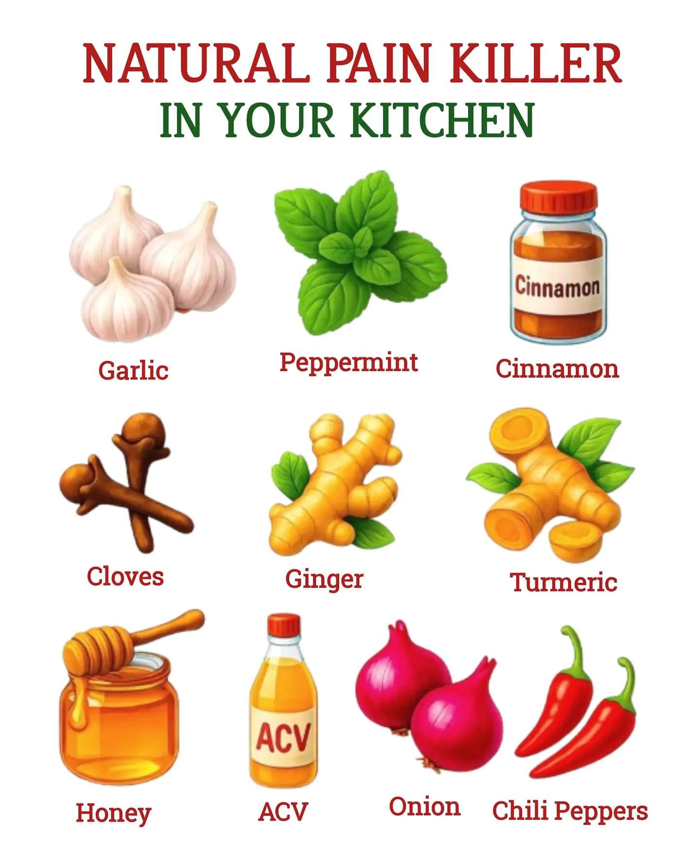 Natural Pain Killers You Can Find in Your Kitchen