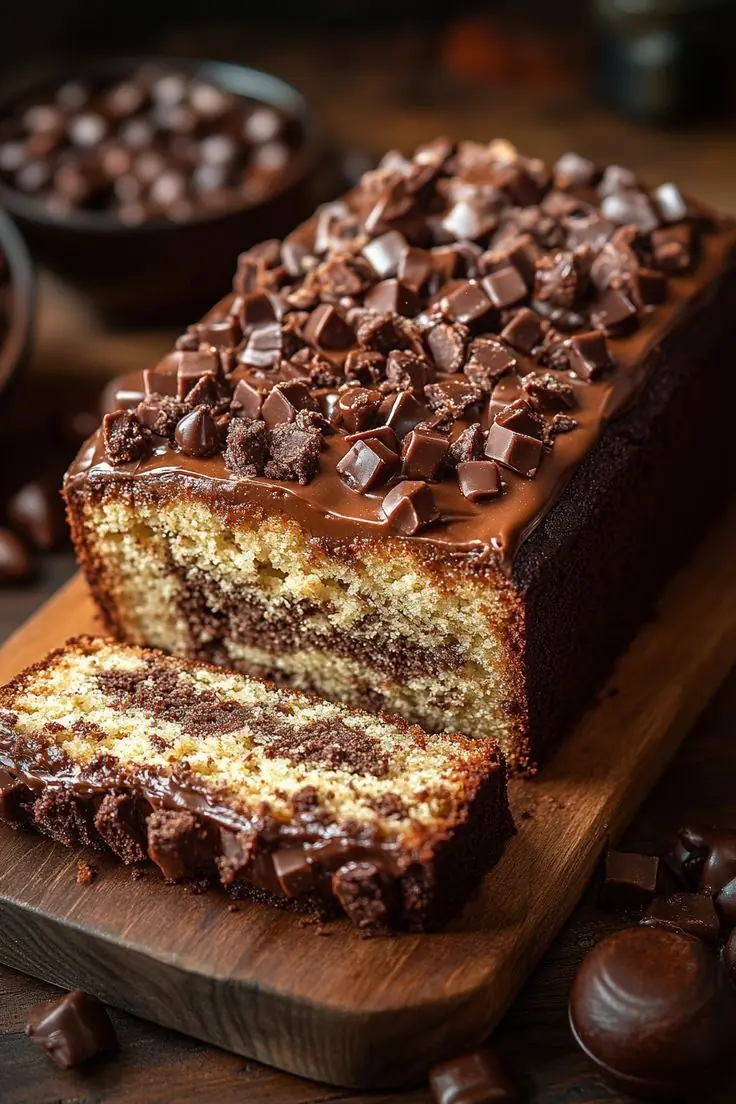 Marble Chocolate Loaf Cake Recipe