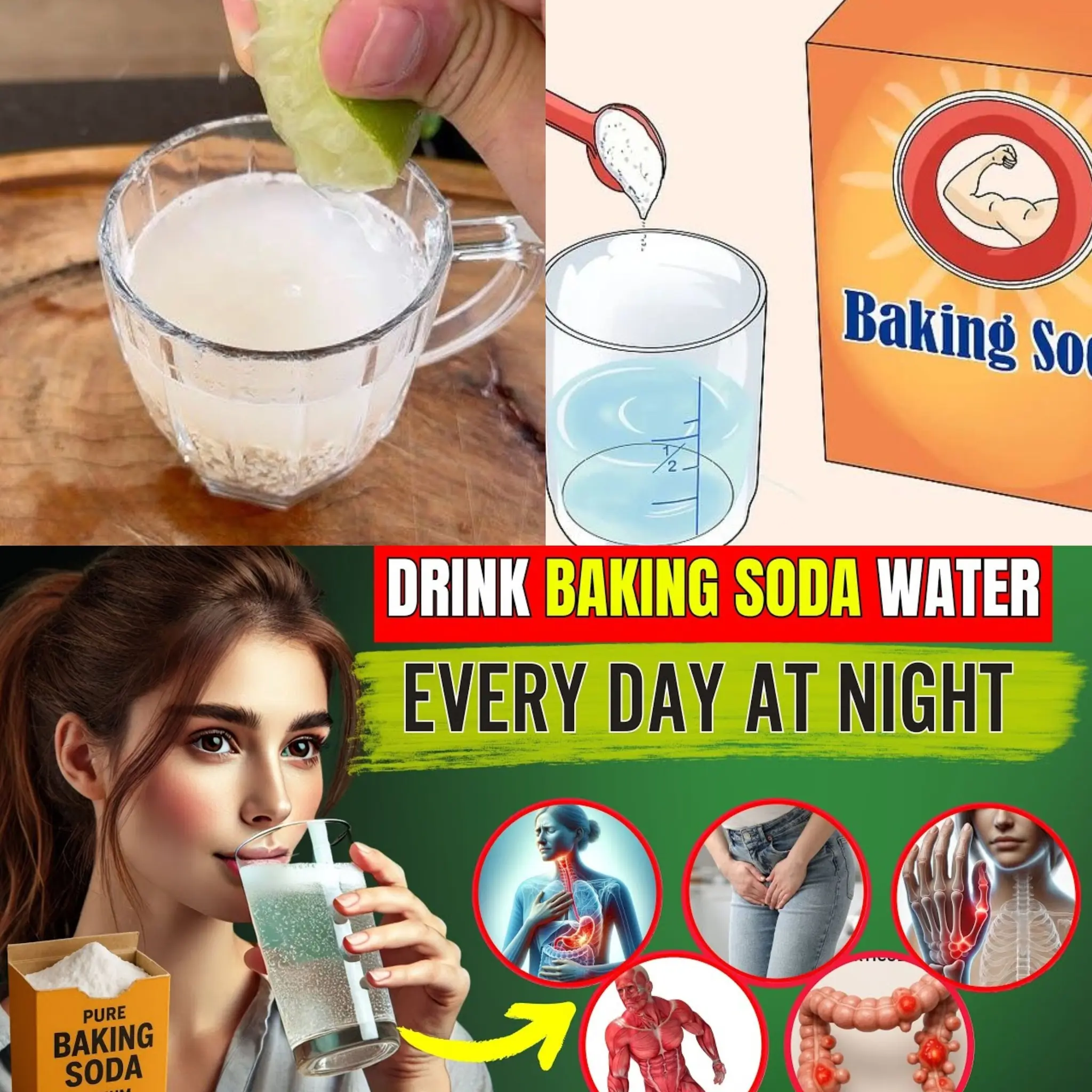 Drink Baking Soda Water at Night for 2 Weeks & See What Will Happen to You 🌙 | Benefits of Baking Soda