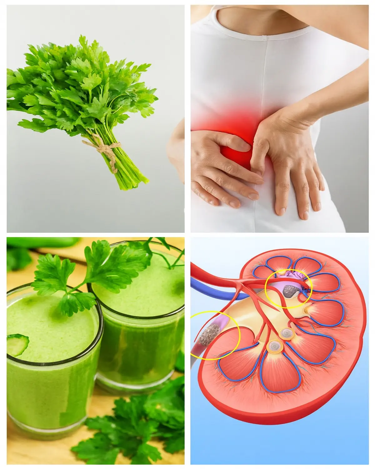 Parsley Juice for Kidney Cleansing and Stone Relief