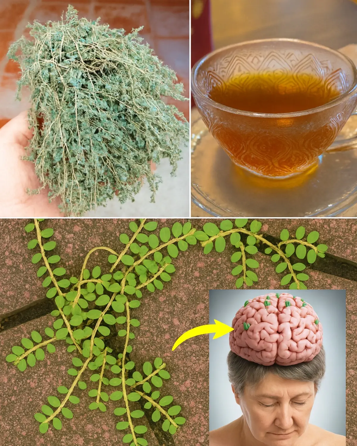 Herbal Tea from Stonebreaker Plant for Brain and Memory Support