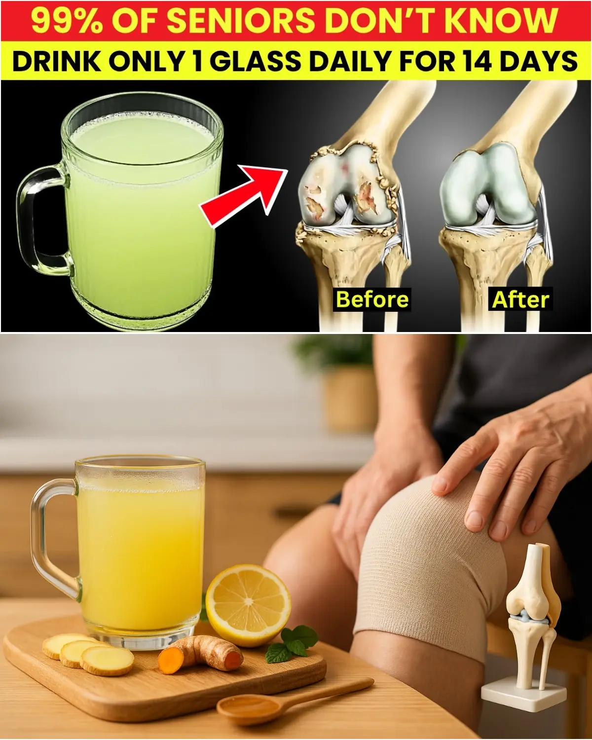 Knee Pain Relief Starts with THIS Powerful Drink (Must Try for Seniors!)
