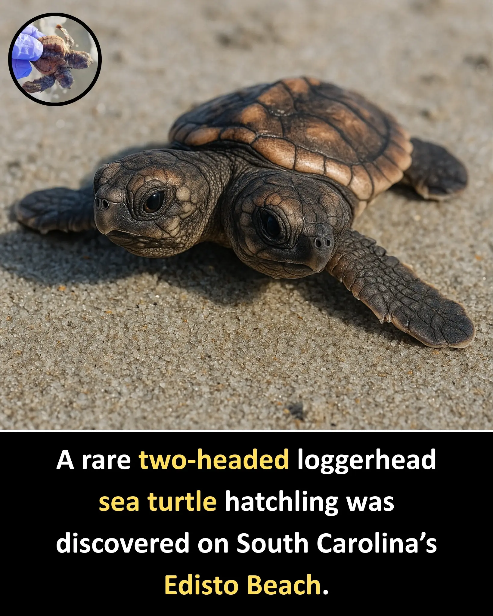 Two-Headed Sea Turtle Hatchling Discovered on Hilton Head Island