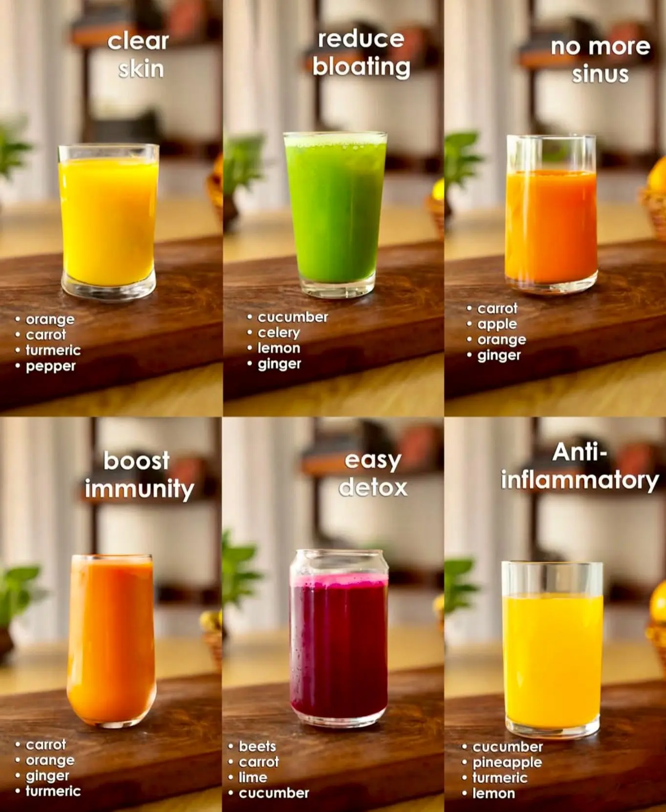 Six Powerful Juices for Health and Wellness