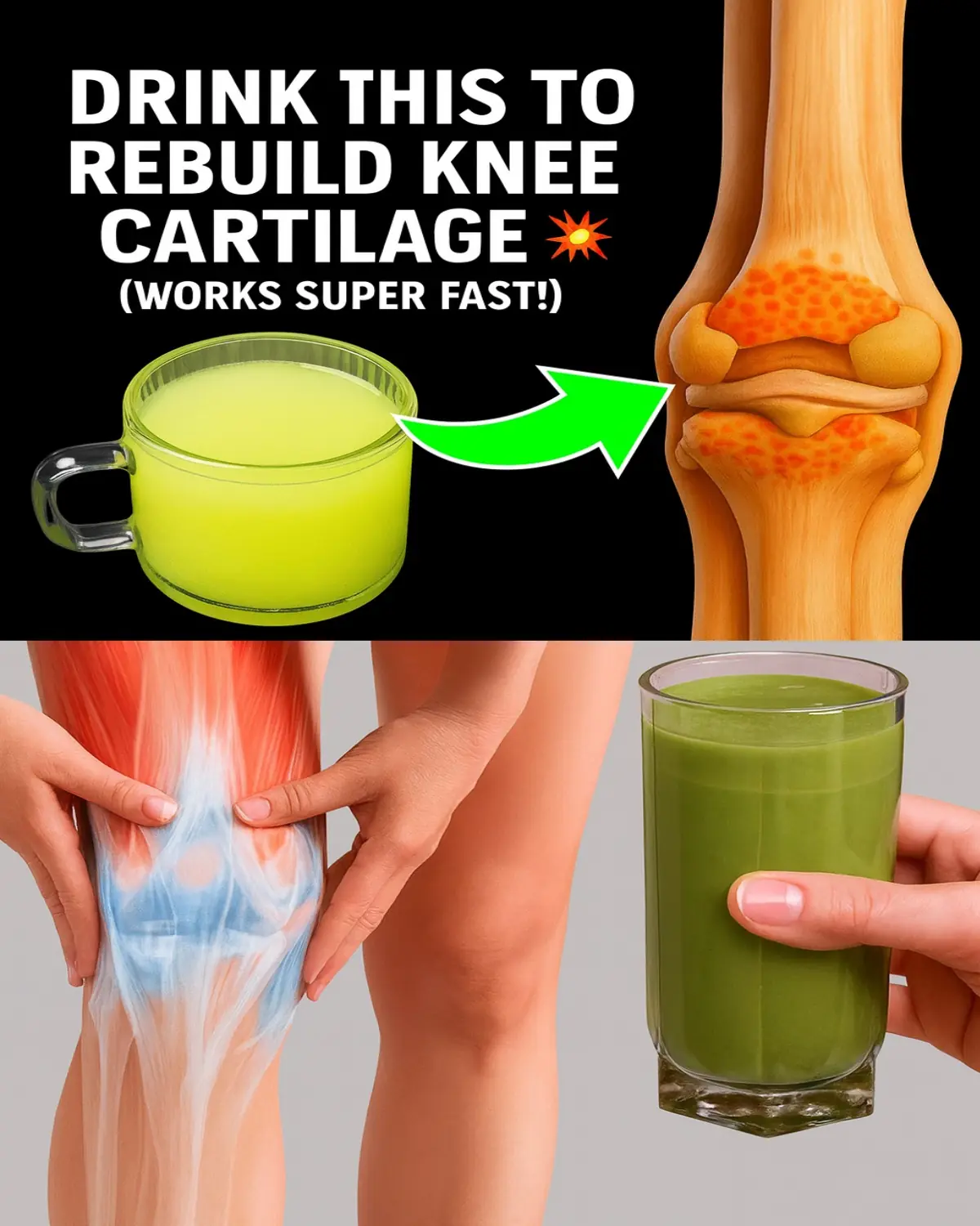 Seniors, Drink This to Support Knee Cartilage Naturally