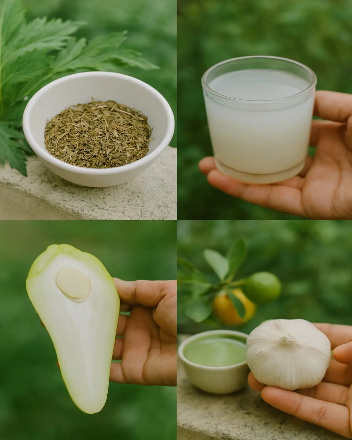 Natural Remedies with Everyday Herbs, Fruits, and Garlic