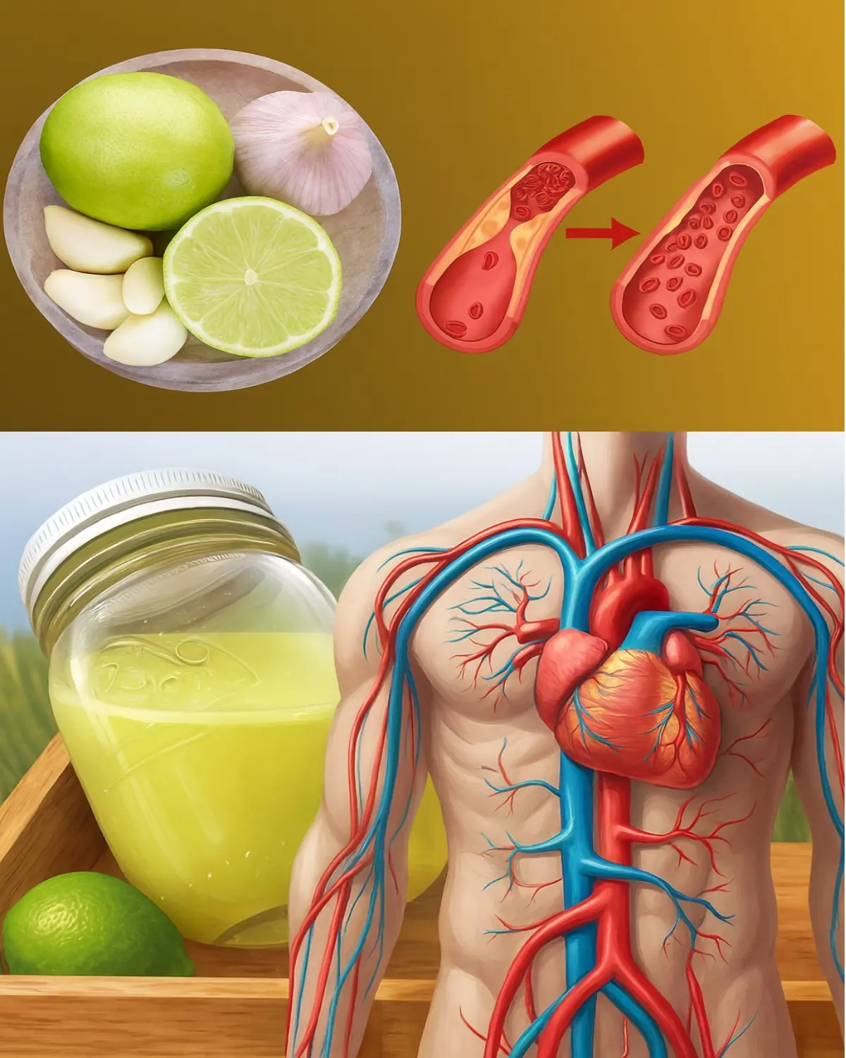Garlic and Lemon Drink: A Natural Support for Heart and Arteries