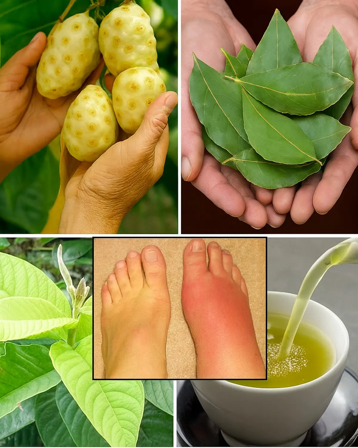 Natural Remedies for Gout: Bay Leaves, Noni, and Guava Leaf Tea