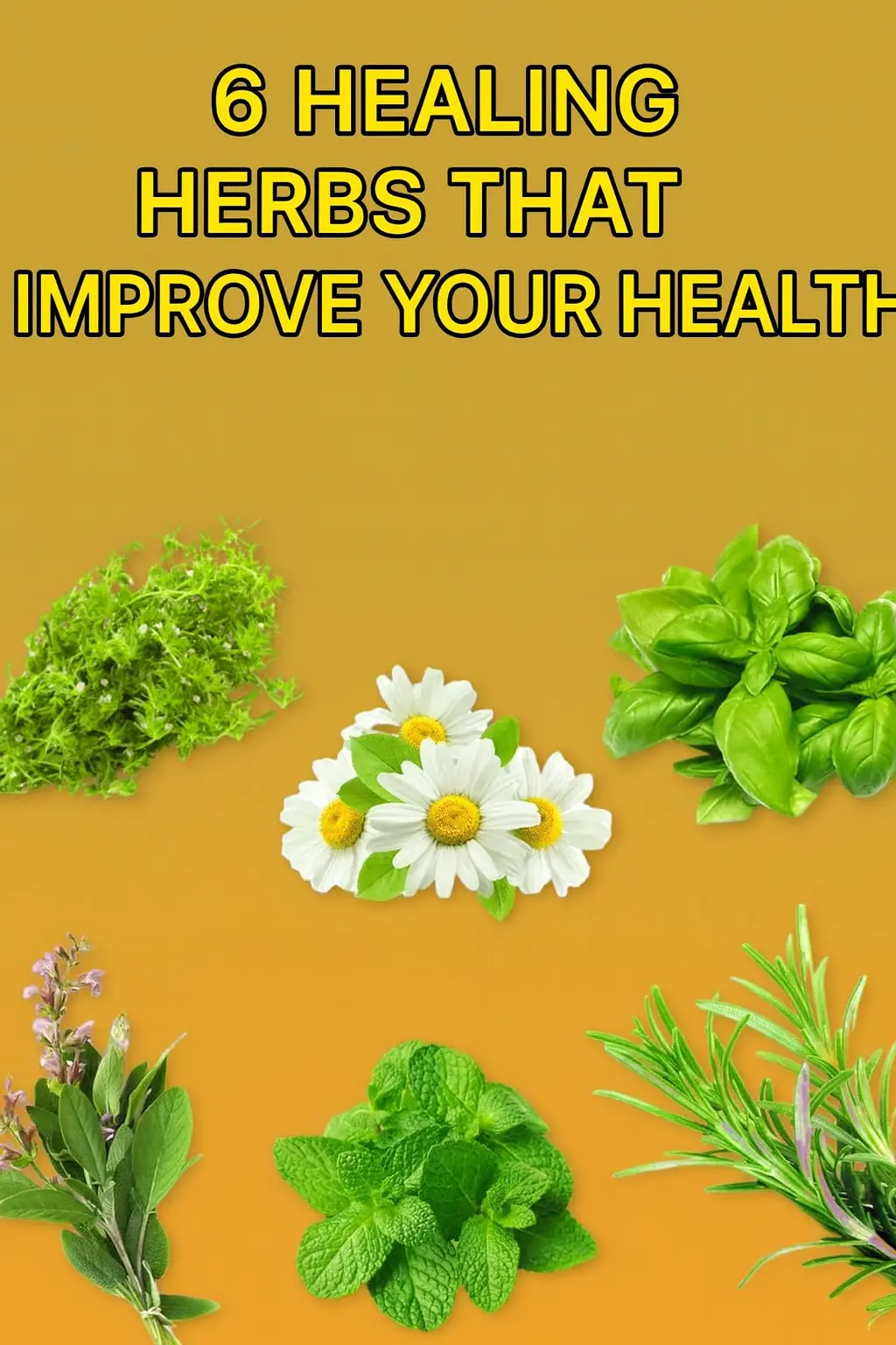 6 MEDICINAL HERBS THAT IMPROVE YOUR HEALTH 👇
