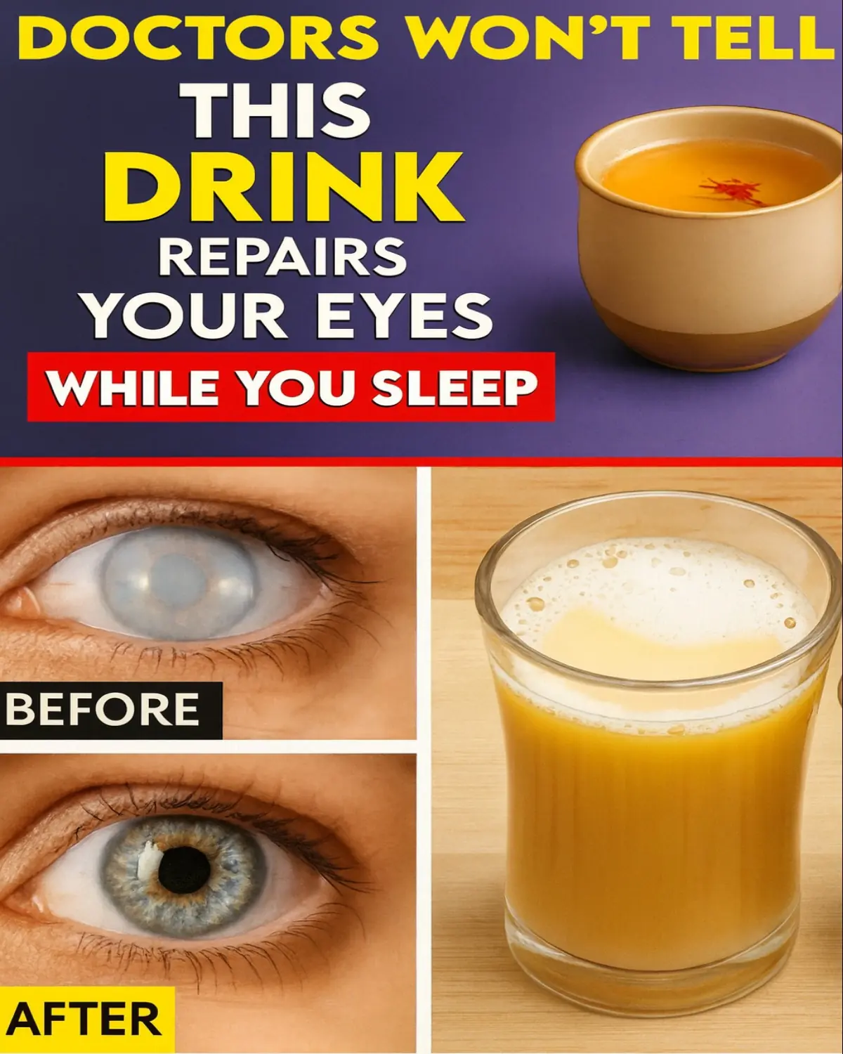 Eye Health Drink – Before & After Vision Remedy