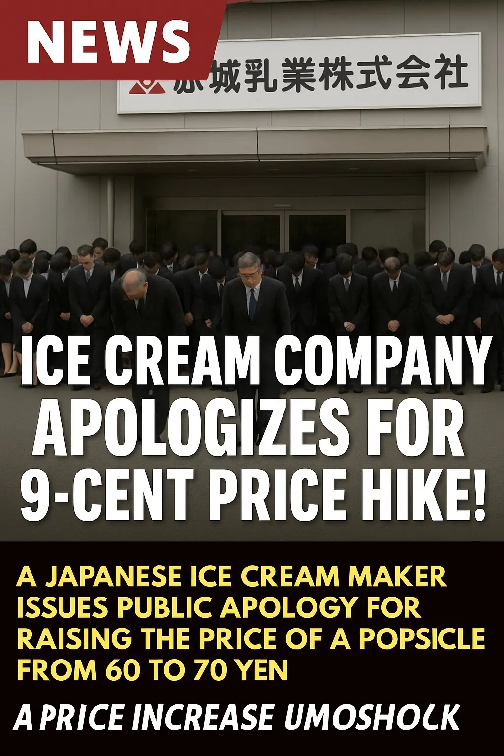 Japan’s Ice Cream Maker Issues National Apology for 9-Cent Price Hike