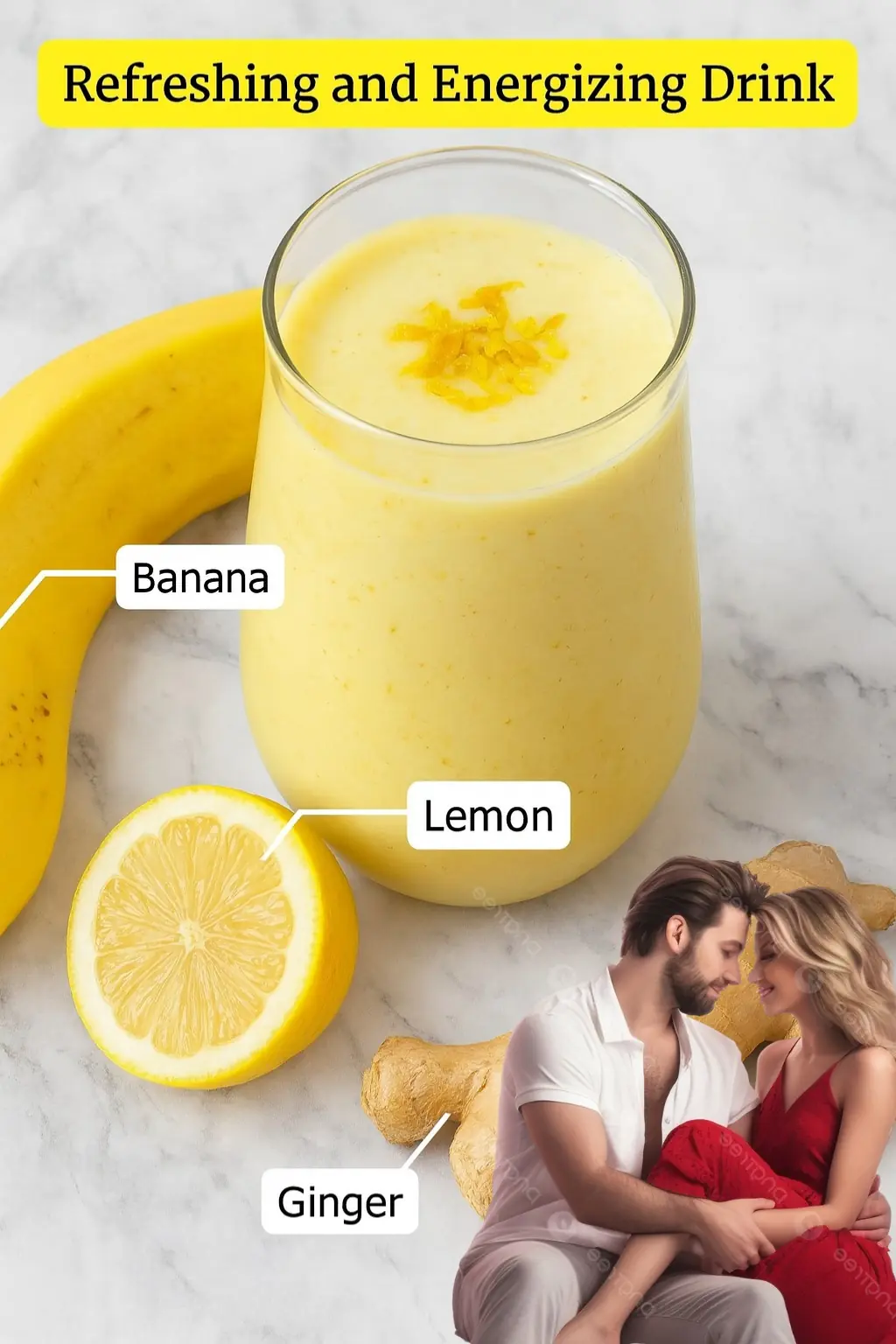 Zing into Wellness: The Banana Lemon Ginger Smoothie That’ll Energize Your Day