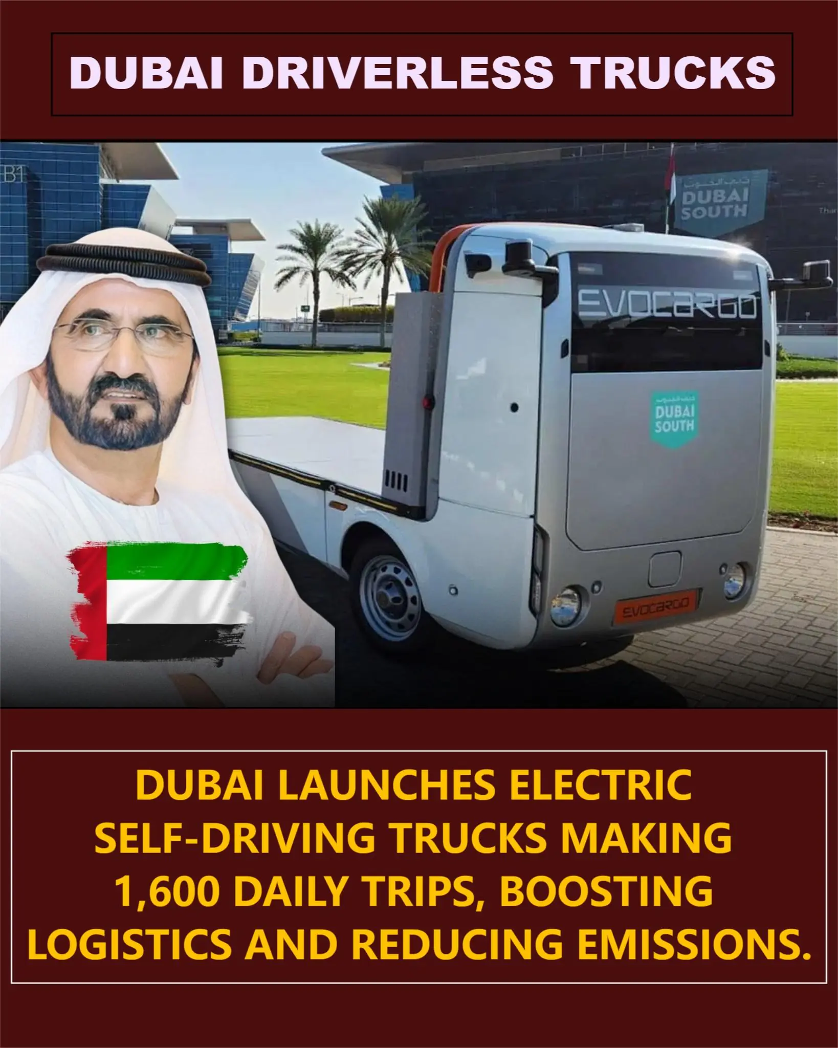 Dubai Pushes Ahead with Self-Driving Electric Trucks to Transform Logistics