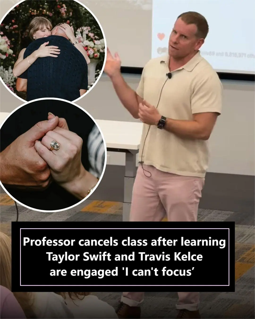 Professor Cancels Class After Taylor Swift and Travis Kelce Engagement News Goes Viral