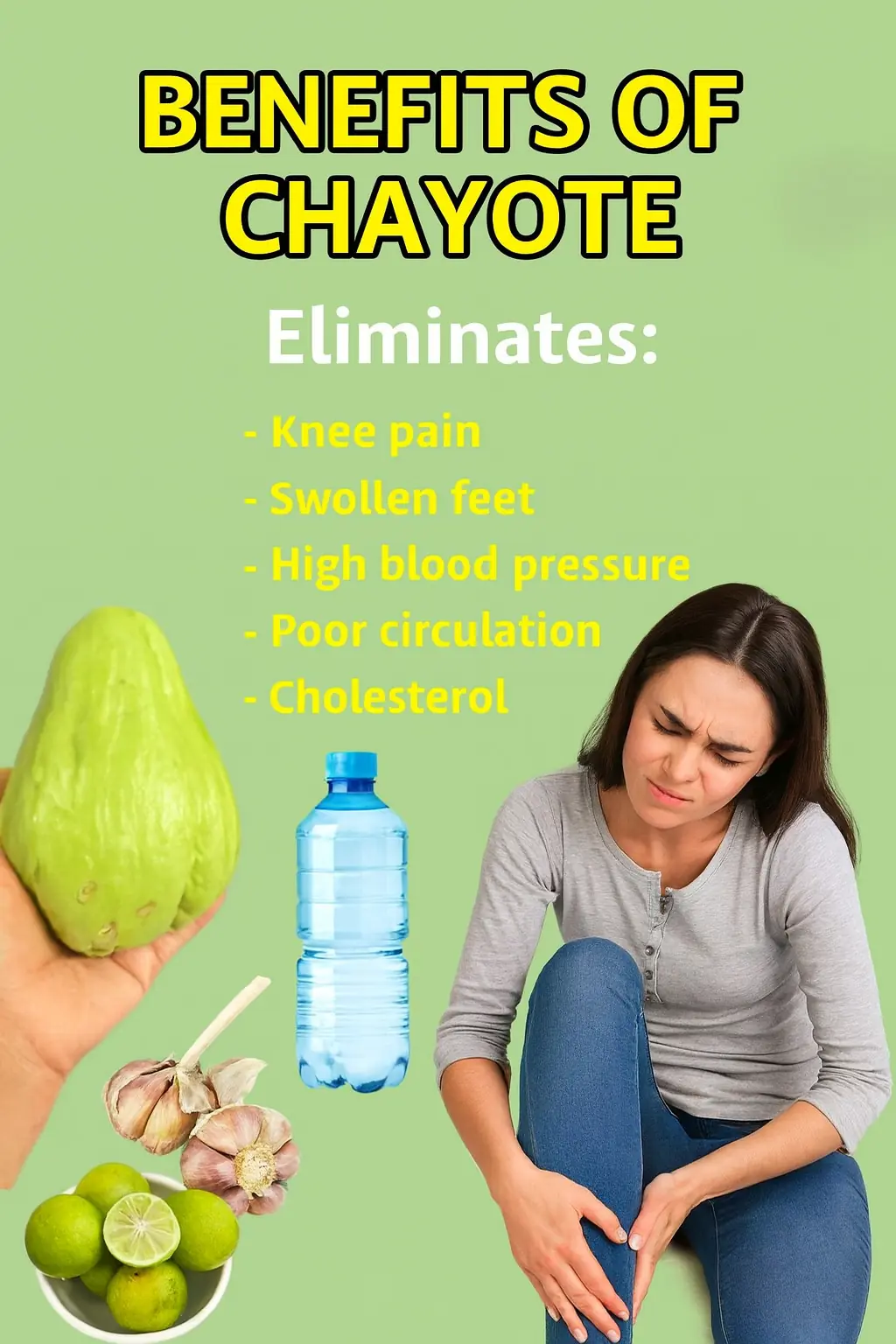 Natural Drink with Chayote, Garlic, and Lemon: A Homemade Boost for Your Well-Being