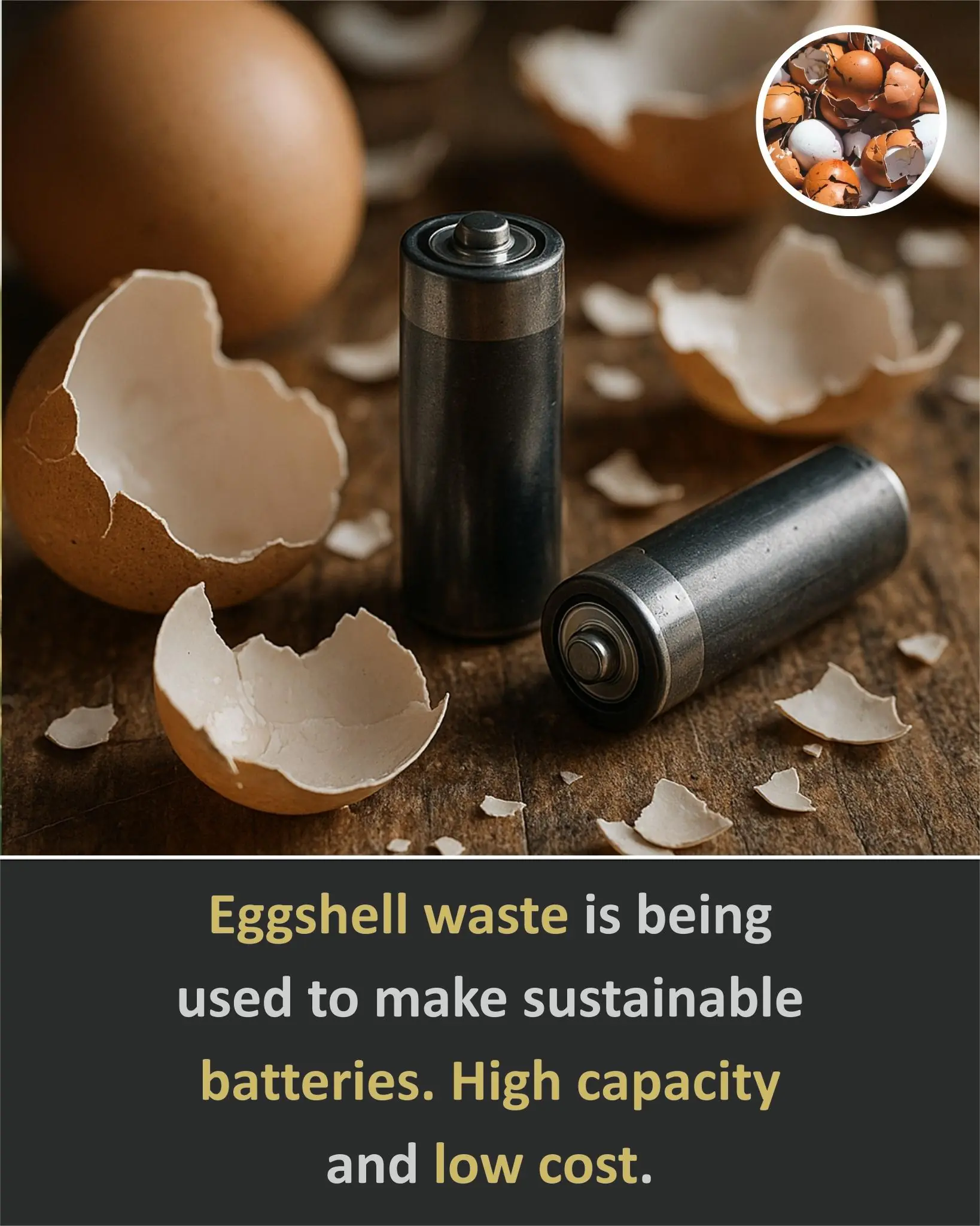 From Breakfast to Batteries: How Eggshell Waste Could Power a Greener Future