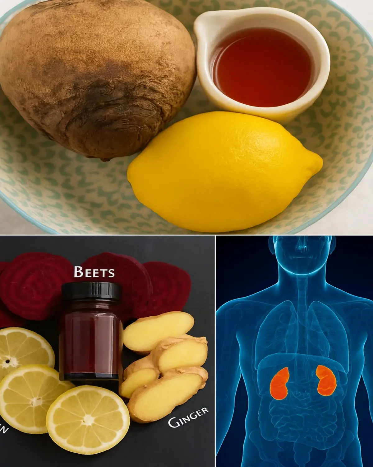 Beetroot, Ginger, and Lemon Elixir: A Natural Kidney Boost